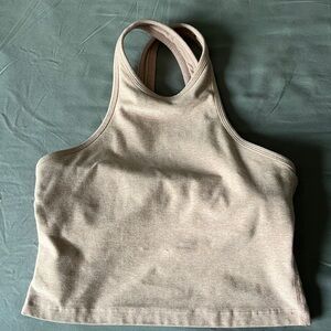 Beyond Yoga Beige Halter Tank Top